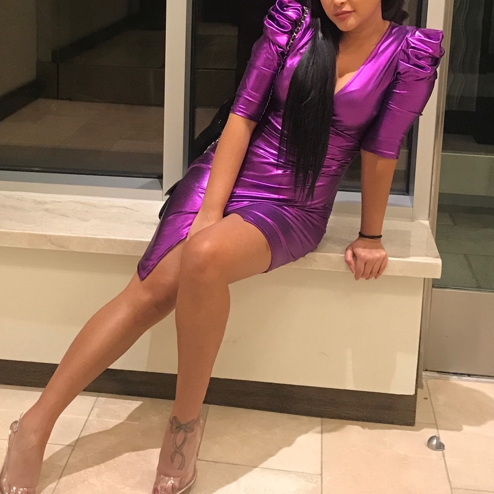 Metallic dress